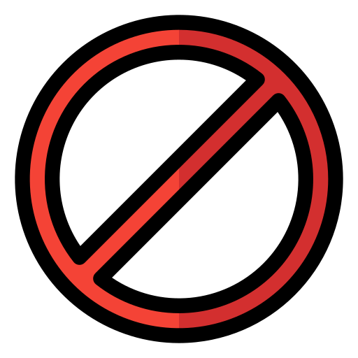 prohibición Generic Outline Color icono
