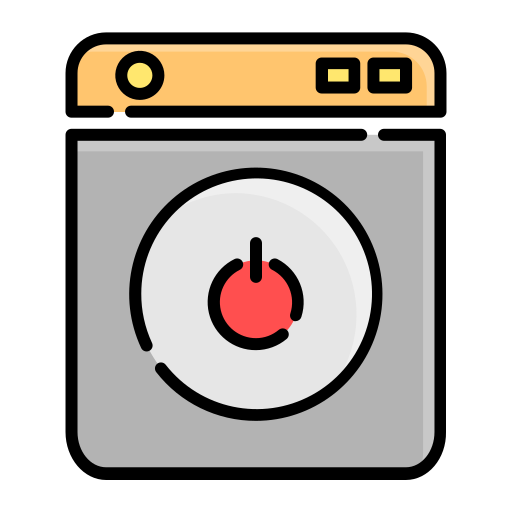 Smart washing machine Generic Outline Color icon