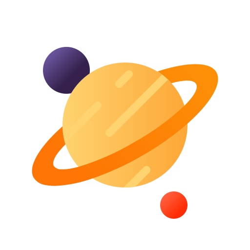 Saturn Generic Flat Gradient icon