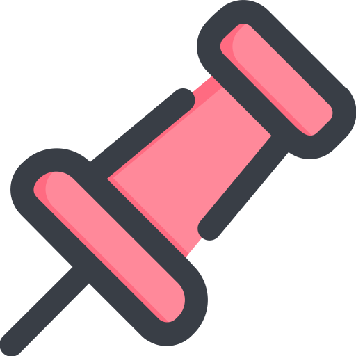 Push pin Generic Outline Color icon