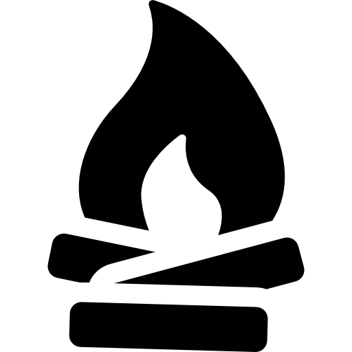 lagerfeuer Basic Rounded Filled icon