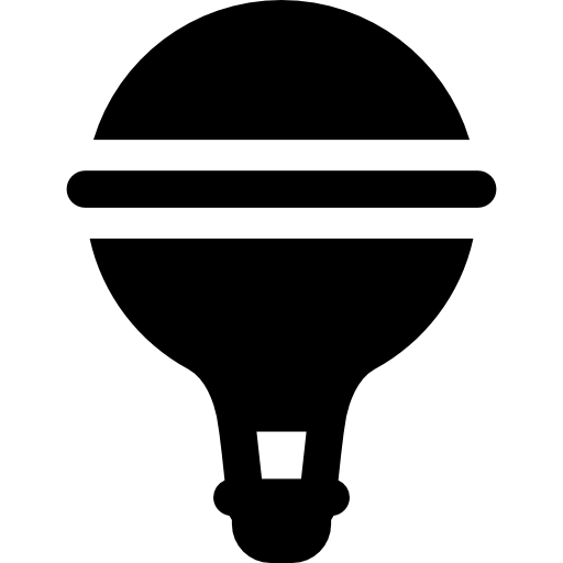 globo aerostático Basic Rounded Filled icono
