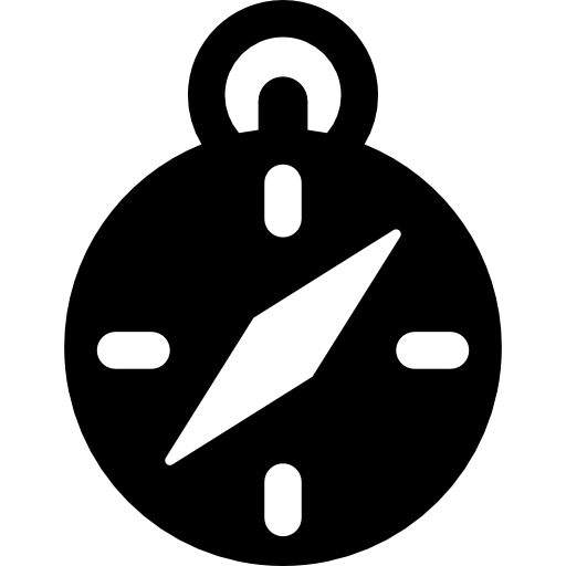 Compass Basic Rounded Filled icon