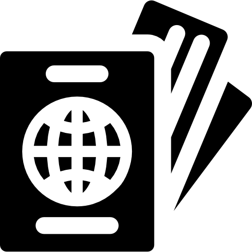 pasaporte Basic Rounded Filled icono