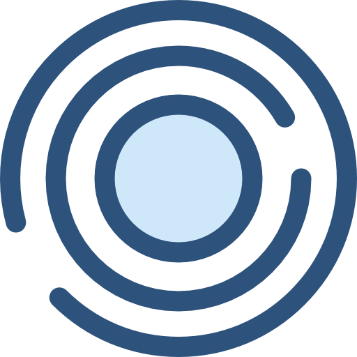 Круг Monochrome Blue иконка