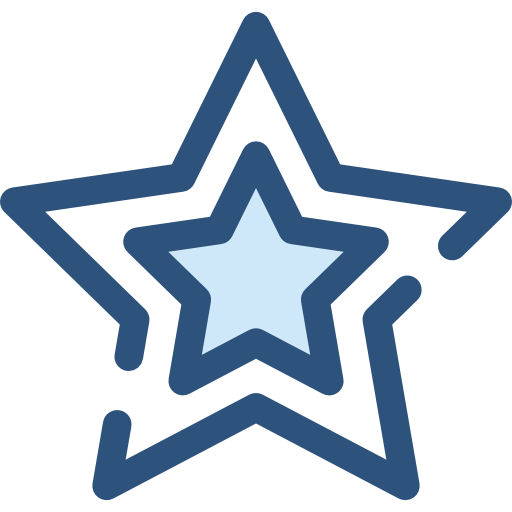 Звезда Monochrome Blue иконка