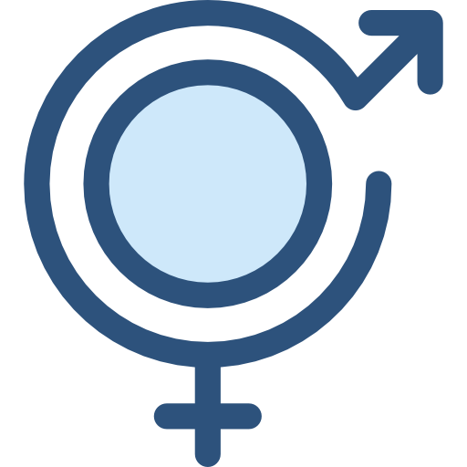 interpłciowość Monochrome Blue ikona