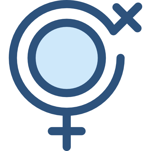 lesbijka Monochrome Blue ikona