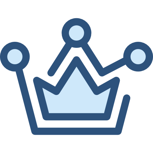 Crown Monochrome Blue icon