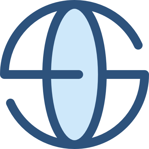 Sphere Monochrome Blue icon