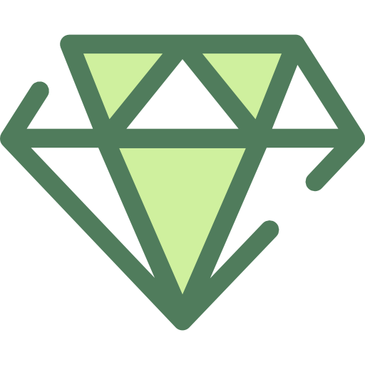 다이아몬드 Monochrome Green icon