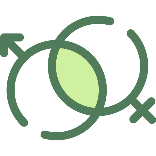 Genders Monochrome Green icon