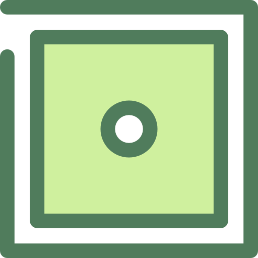 kostka do gry Monochrome Green ikona