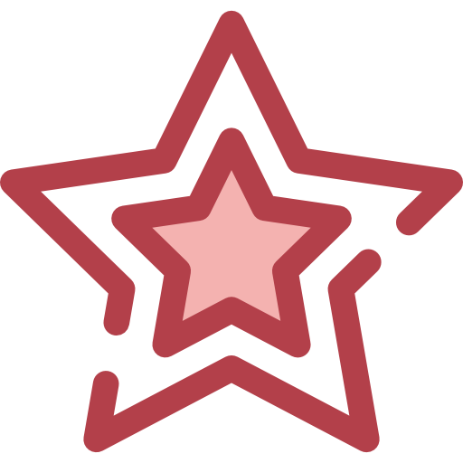 estrella Monochrome Red icono