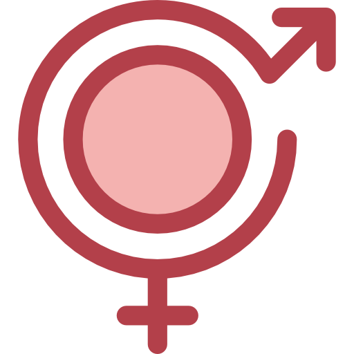 Intersex Monochrome Red icon