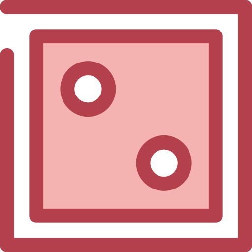 サイコロ Monochrome Red icon