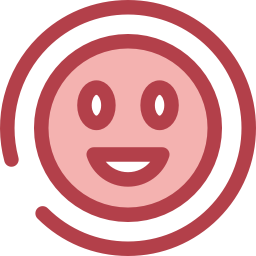 Smile Monochrome Red icon