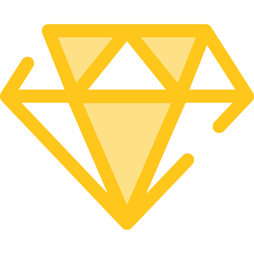 diamant Monochrome Yellow Icône