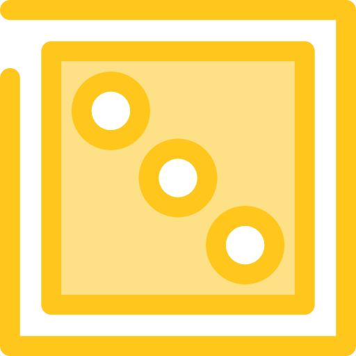 dobbelsteen Monochrome Yellow icoon