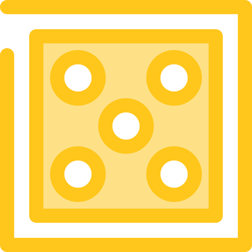 dado Monochrome Yellow icono