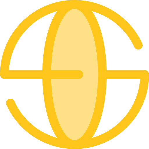 sphère Monochrome Yellow Icône