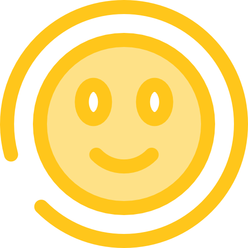 笑顔 Monochrome Yellow icon