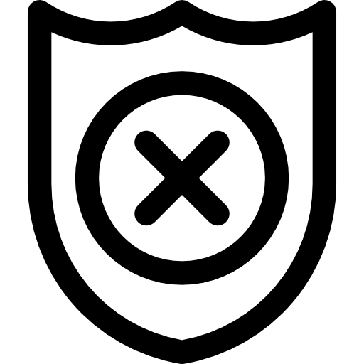 escudo Basic Rounded Lineal icono