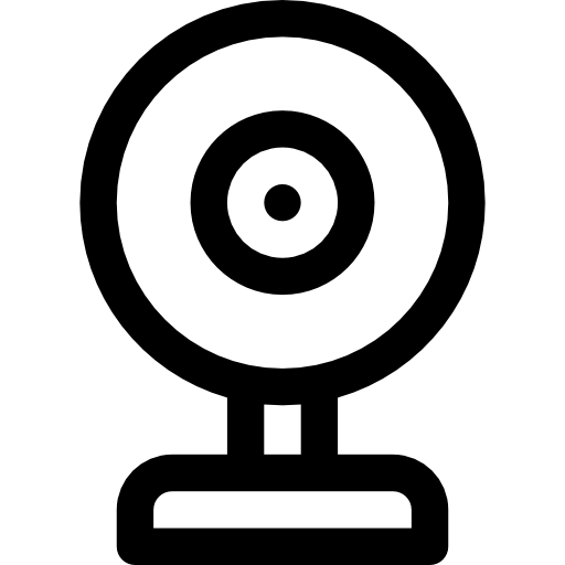webcam Basic Rounded Lineal icona