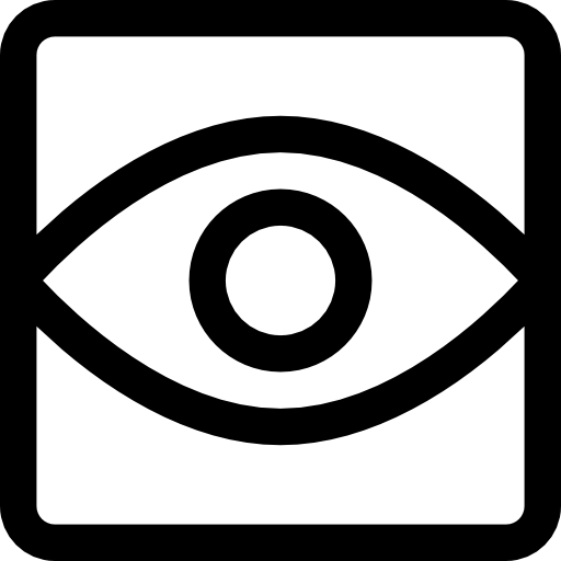 visibilidad Basic Rounded Lineal icono