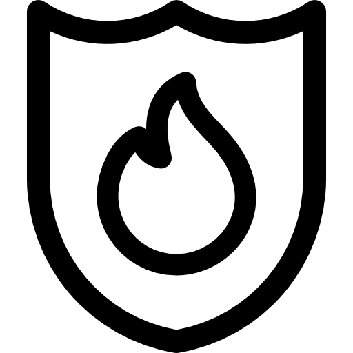 Firewall Basic Rounded Lineal icon