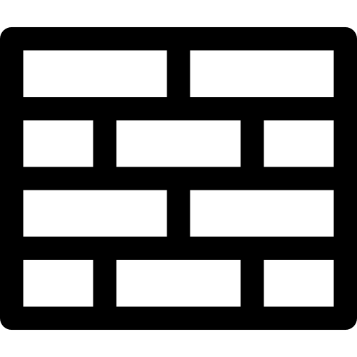 Brickwall Basic Rounded Lineal icon