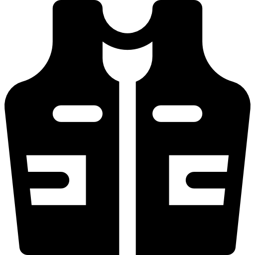 chaleco Basic Rounded Filled icono