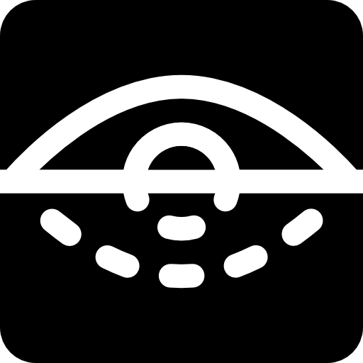 눈 스캔 Basic Rounded Filled icon