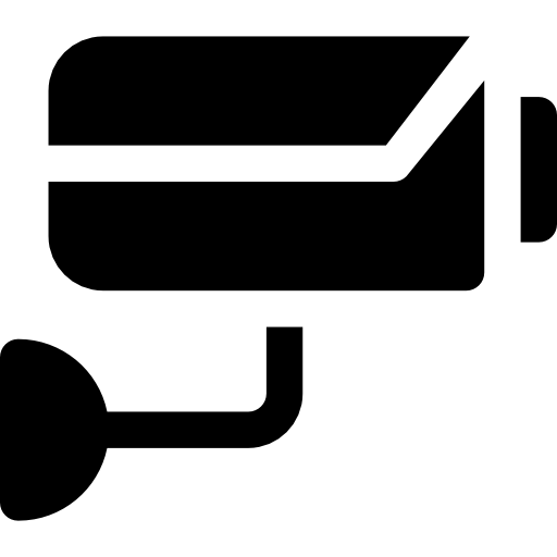 circuito cerrado de televisión Basic Rounded Filled icono