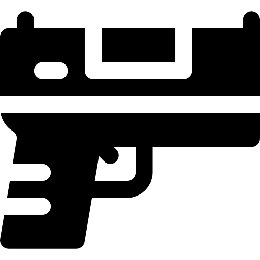pistolet Basic Rounded Filled ikona