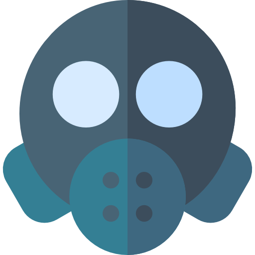 ガスマスク Basic Rounded Flat icon