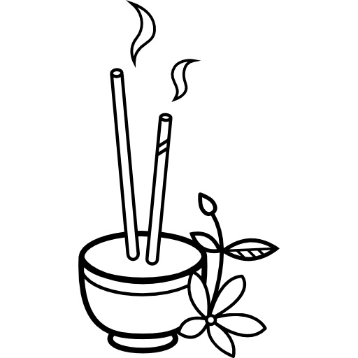 Incense Realistic Hand Drawn Handdrawn icon