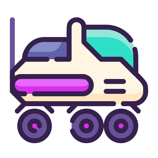 Moon rover Generic Outline Color icon
