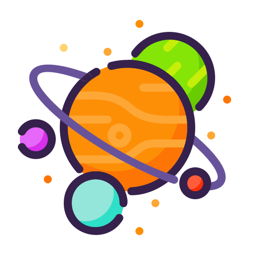 Планеты Generic Outline Color иконка