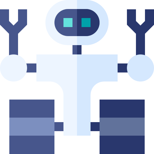 Космический робот Basic Straight Flat иконка