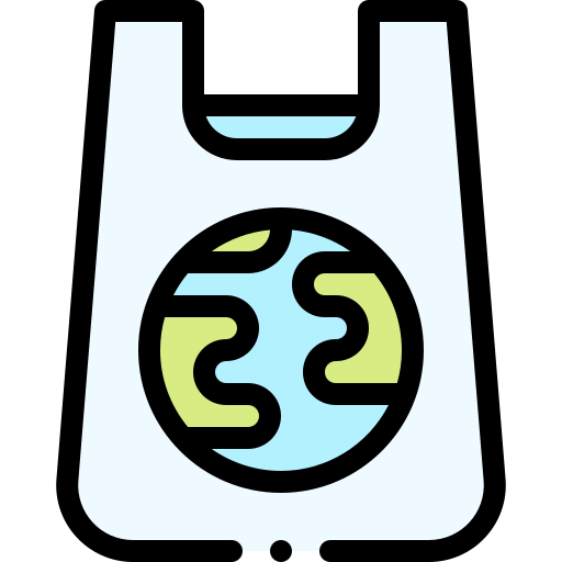 Plastic bag Detailed Rounded Lineal color icon