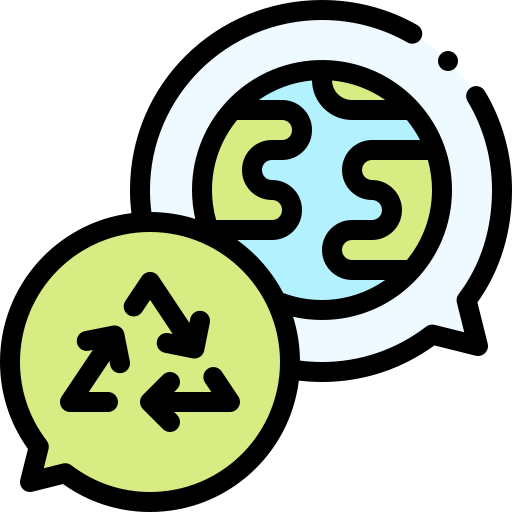 Recycle Detailed Rounded Lineal color icon