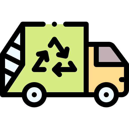 recycling-lkw Detailed Rounded Lineal color icon