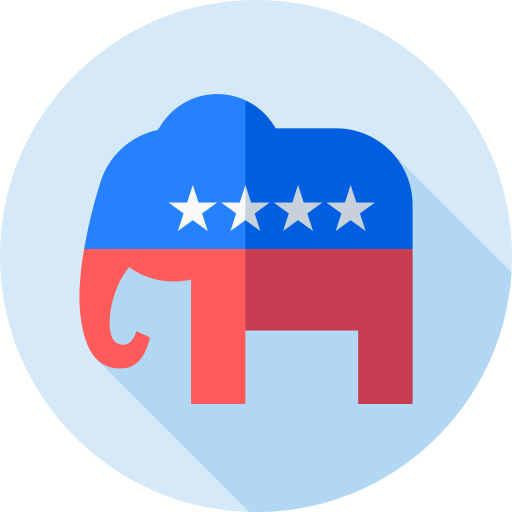 republikański Flat Circular Flat ikona