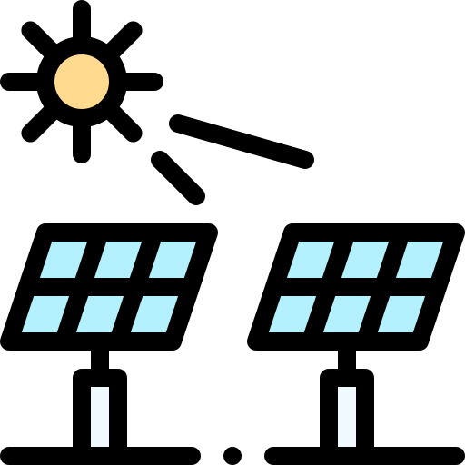 ソーラーパネル Detailed Rounded Lineal color icon
