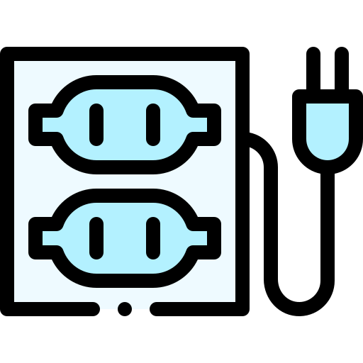 소켓 Detailed Rounded Lineal color icon