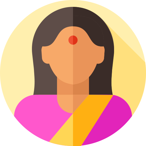 indisch Flat Circular Flat icon