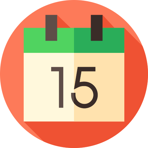 kalender Flat Circular Flat icon