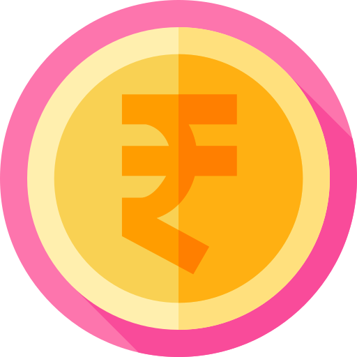 rupie Flat Circular Flat icon