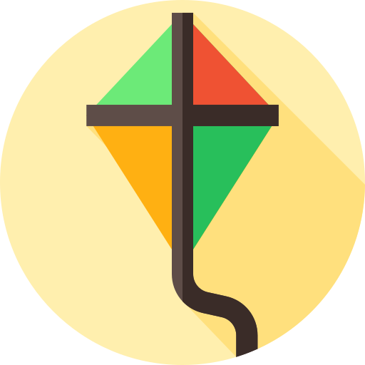 drachen Flat Circular Flat icon